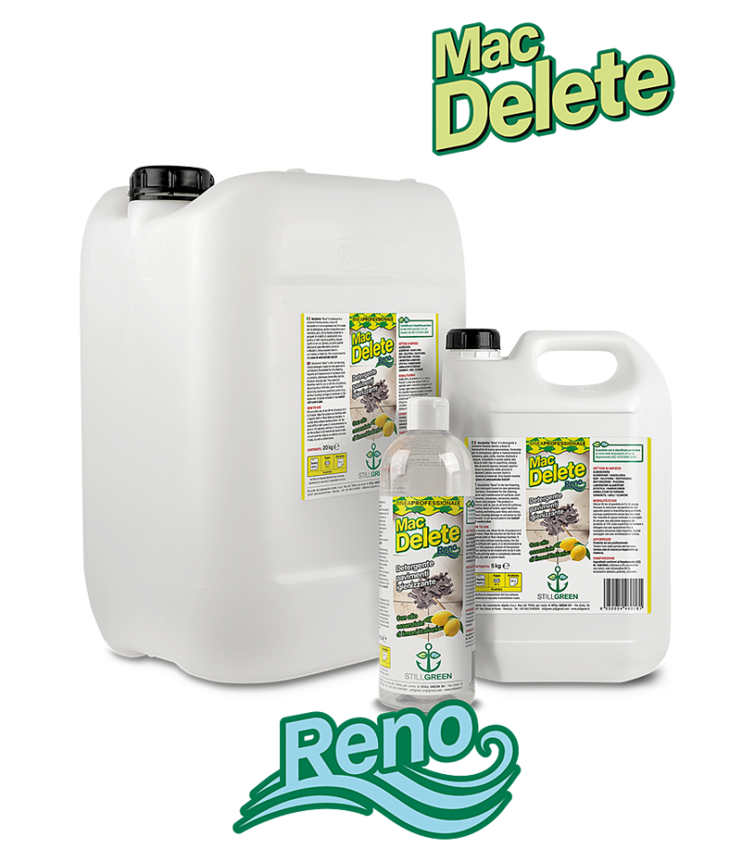 Reno - Tanica 5 kg, Tanica 20 kg, Flacone 750 mL
