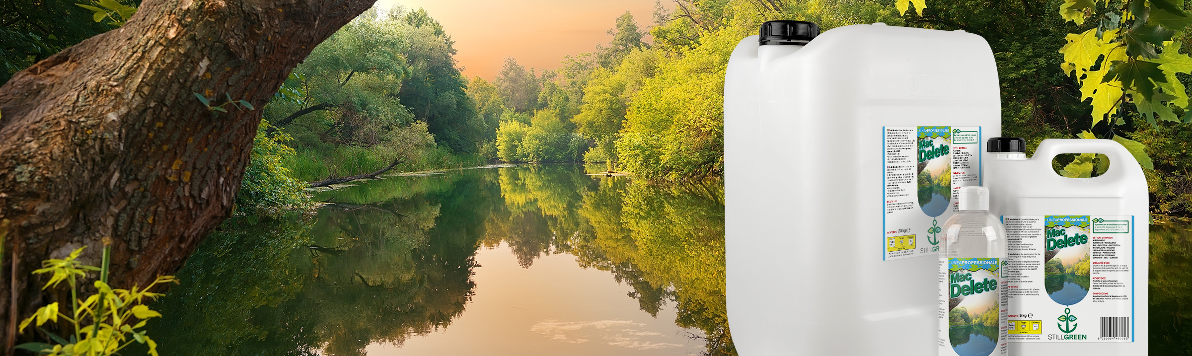 Fiume nella foresta, i tre formati di MacDelete.