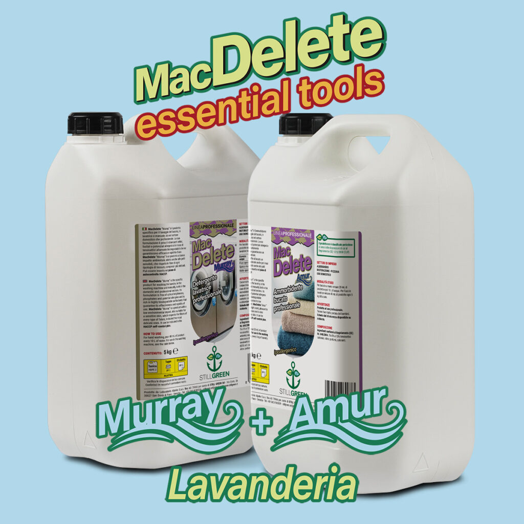 KIT MacDelete Lavanderia (2 Taniche). Murray e Amur.