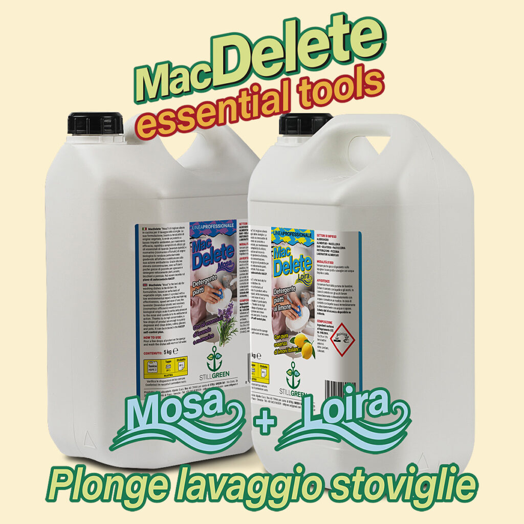 KIT MacDelete Plonge lavaggio stoviglie (2 Taniche). Mosa e Loira.